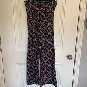 Printed soft flows pants